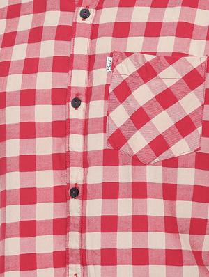 red checkered casual shirt - 16225837 - Standard Image - 5