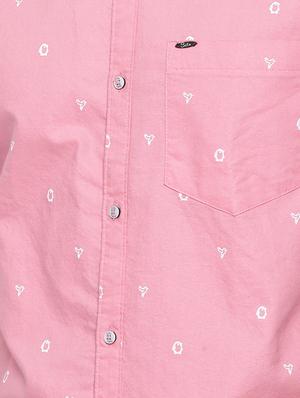 pink printed casual shirt - 16225840 - Standard Image - 5