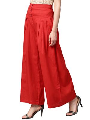 high rise pleated palazzo - 16225921 - Standard Image - 2
