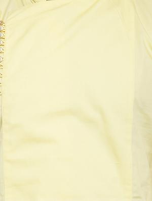 yellow solid long kurta - 16226442 - Standard Image - 5