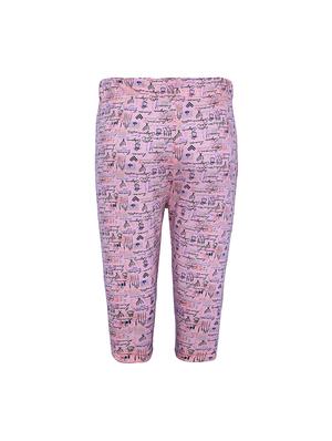 pink and black cotton three fourths shorts - 16227372 - Standard Image - 5