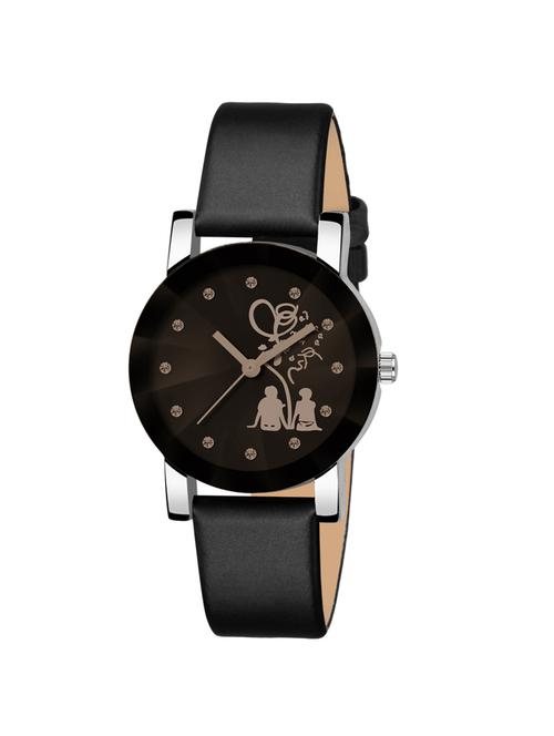 New Stylish Love Cupal Printed Analog Crystal Glass Watch - For Women - 16227378 - Standard Image - 1