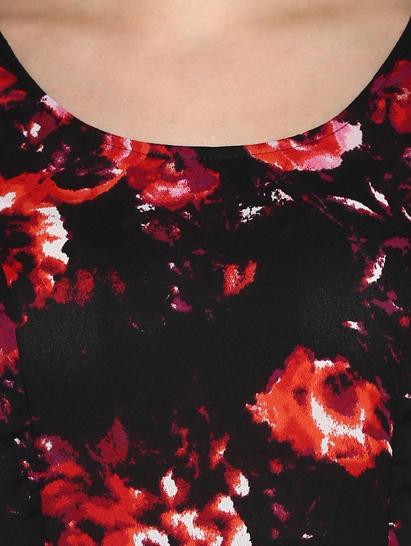 floral pleated a-line dress - 16227410 - Zoom Image - 5