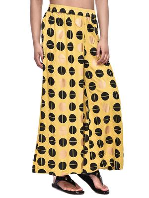 Printed flared palazzo - 16228245 - Standard Image - 2
