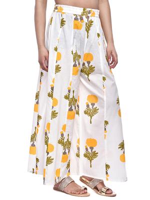 Printed flared palazzo - 16228249 - Standard Image - 2