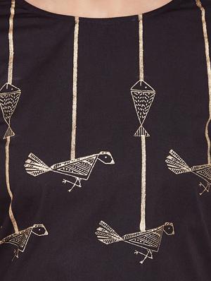foil printed blouse - 16228265 - Standard Image - 5