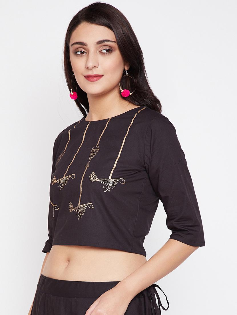 foil printed blouse - 16228265 - Zoom Image - 2