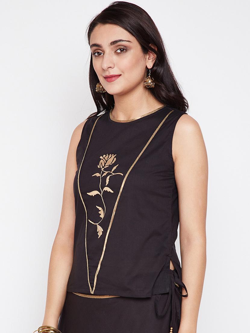 foil printed blouse - 16228271 - Zoom Image - 2