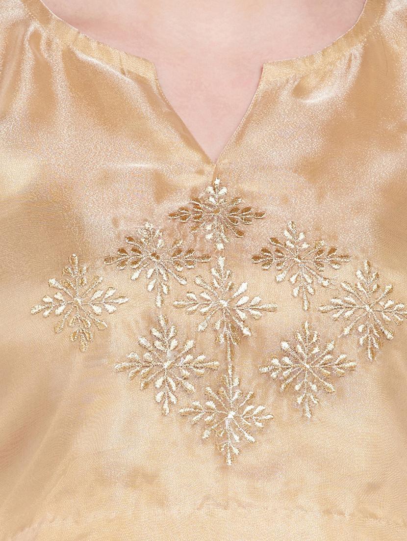 beige georgette embroidered blouse - 16228274 - Zoom Image - 5