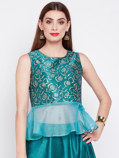 foil printed blouse - 16228275 - Standard Image - 1