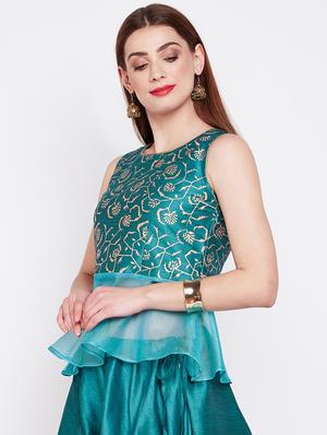 foil printed blouse - 16228275 - Standard Image - 2