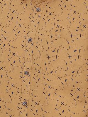 brown printed casual shirt - 16229075 - Standard Image - 5