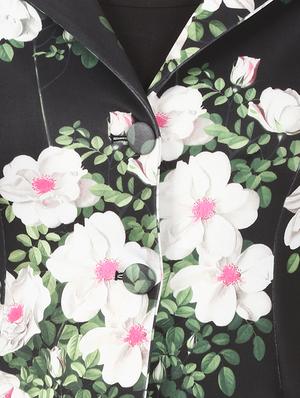 lapel neck floral jacket - 16229462 - Standard Image - 5