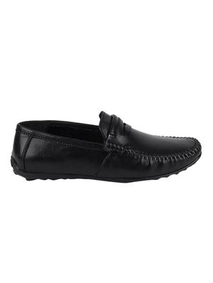 black leather slip on loafers - 16229684 - Standard Image - 2