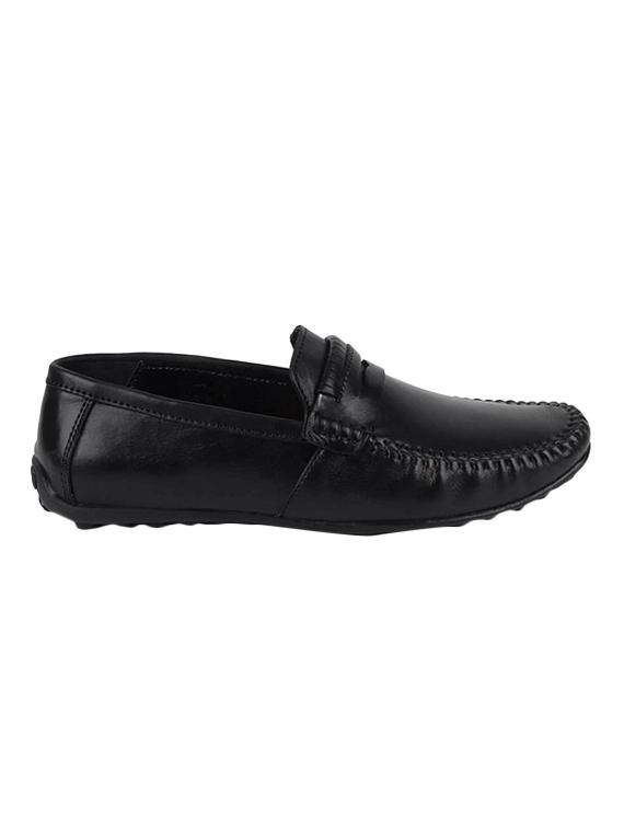 black leather slip on loafers - 16229684 - Zoom Image - 2