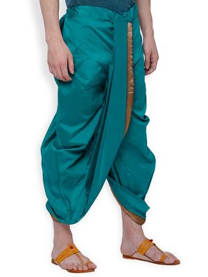 green polyester dhoti - 16230567 - Standard Image - 2