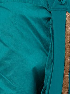 green polyester dhoti - 16230567 - Standard Image - 5
