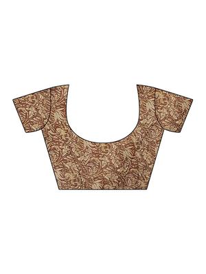 kalamkari printed saree with blouse - 16230639 - Standard Image - 2