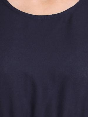 gathered solid skater dress - 16230655 - Standard Image - 5