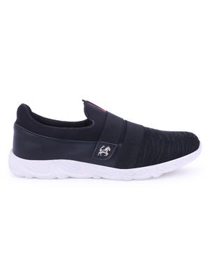 black mesh slip on sport shoes - 16231285 - Standard Image - 2