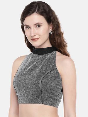 sequined halter neck blouse - 16231849 - Standard Image - 2