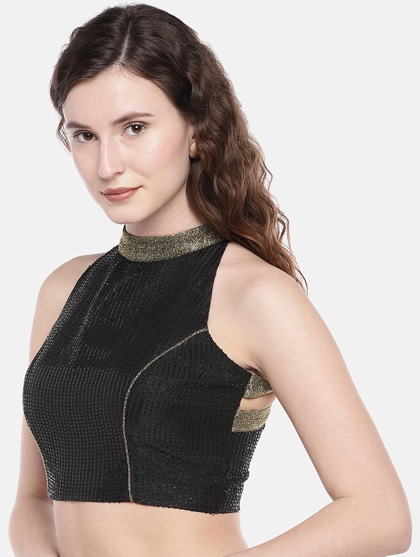 sequined back design blouse - 16231871 - Zoom Image - 2