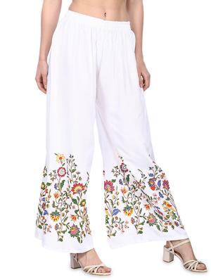 Floral flared palazzo - 16231919 - Standard Image - 2