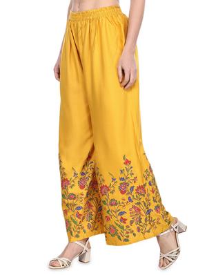 Floral flared palazzo - 16231923 - Standard Image - 2