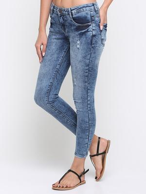 acid washed distressed jeans - 16233279 - Standard Image - 2