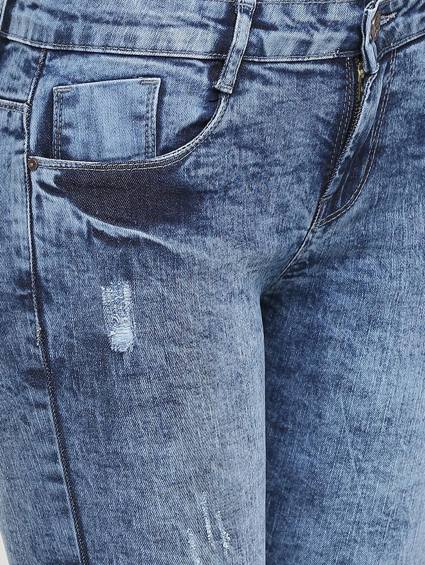 acid washed distressed jeans - 16233279 - Zoom Image - 5