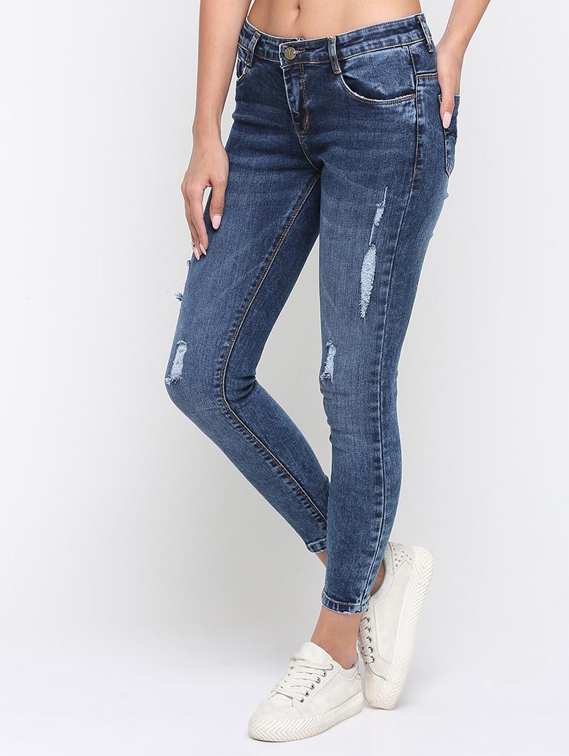 distressed skinny fit jeans - 16233291 - Zoom Image - 2