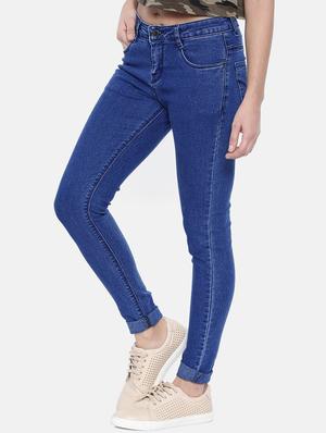 turn up hem high rise jeans - 16233299 - Standard Image - 2