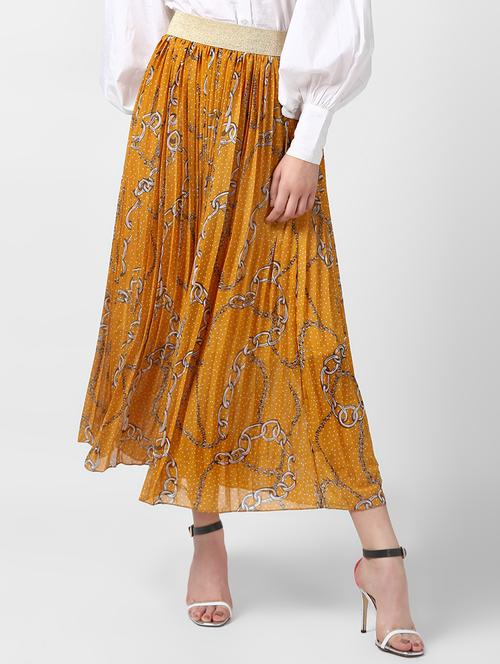 scarf print a-line skirt - 16233869 - Standard Image - 1