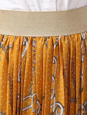 scarf print a-line skirt - 16233869 - Standard Image - 5