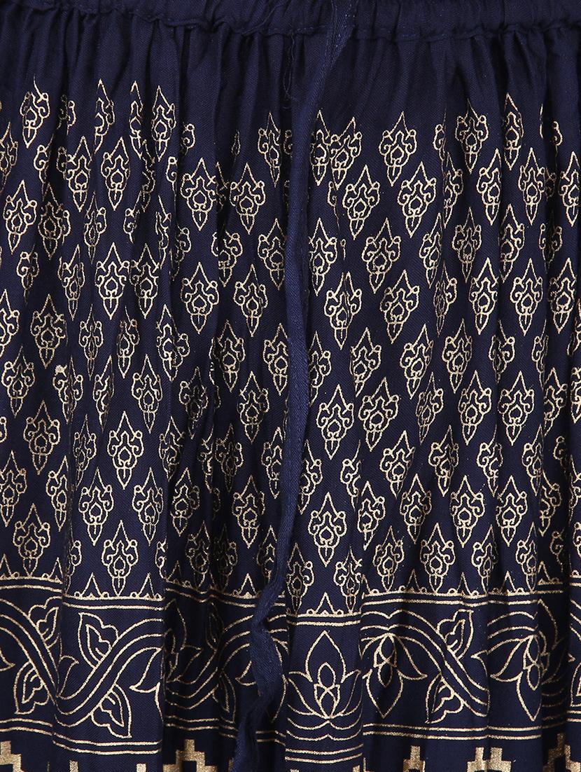 foil printed flared skirt - 16234367 - Zoom Image - 5