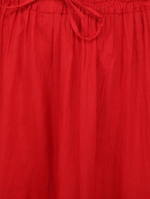 solid flared skirt - 16234402 - Standard Image - 5