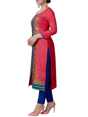 embroidered pant unstitched suit - 16235399 - Standard Image - 2