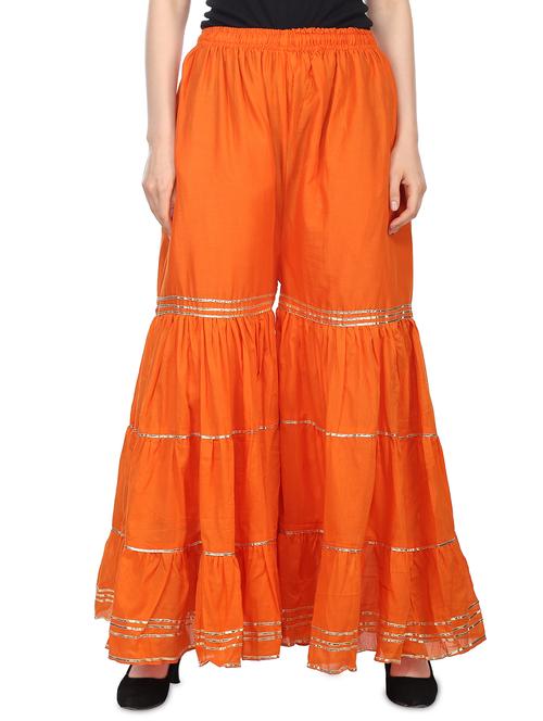 Gota patti solid sharara - 16236545 - Very Small Image - 1