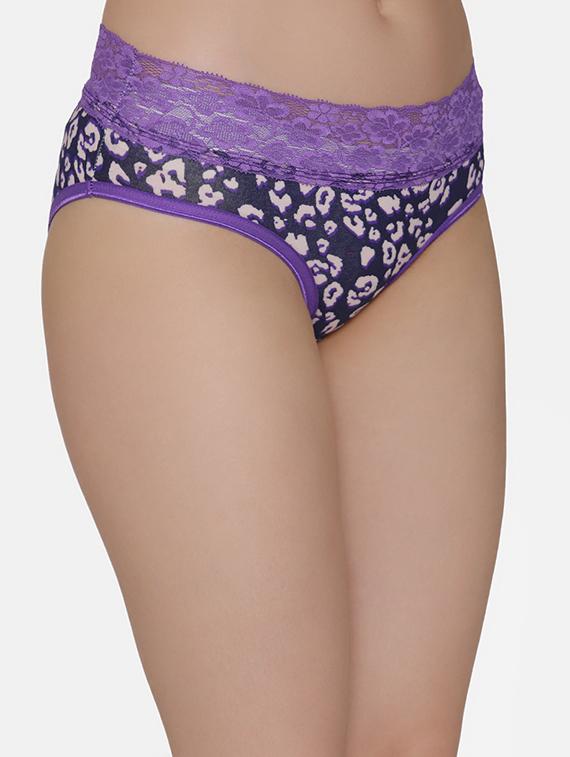 lace panel hipster panty - 16236722 - Zoom Image - 2