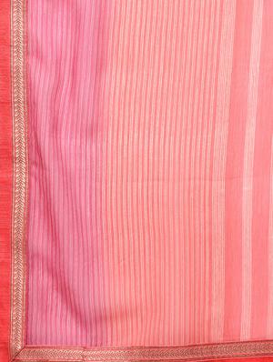 zari bordered printed saree with blouse - 16236727 - Standard Image - 5