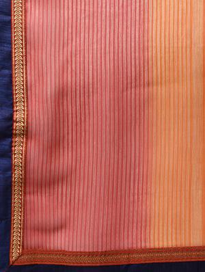 zari bordered printed saree with blouse - 16236729 - Standard Image - 5