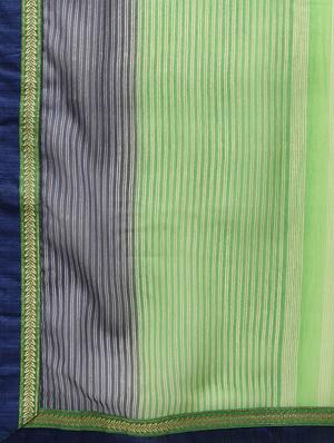 zari bordered printed saree with blouse - 16236730 - Standard Image - 5
