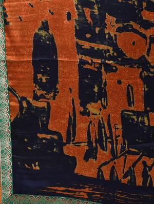 abstract woven saree with blouse - 16236747 - Standard Image - 5