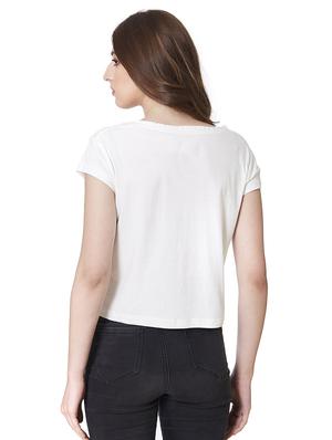 scoop neck graphic print tee - 16236953 - Standard Image - 2