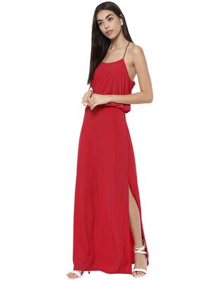 ruffled overlay maxi dress - 16237280 - Standard Image - 2