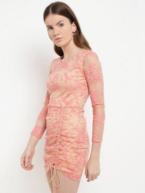 ruched detail bodycon dress - 16237307 - Standard Image - 2