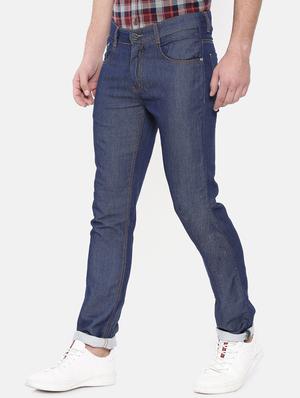 blue cotton blend plain jeans - 16237527 - Standard Image - 2