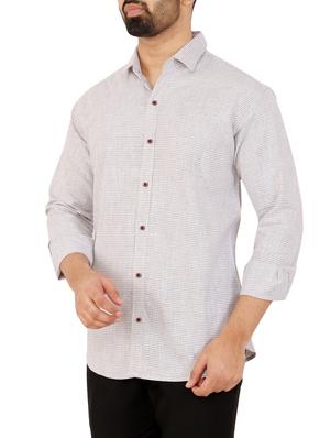 grey checkered casual shirt - 16238259 - Standard Image - 2