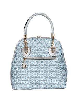 blue leatherette (pu) regular handbag - 16238516 - Standard Image - 2