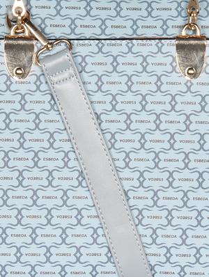 blue leatherette (pu) regular handbag - 16238516 - Standard Image - 5